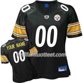 Nainen Pittsburgh Steelers NFL Pelipaita Custom Musta 